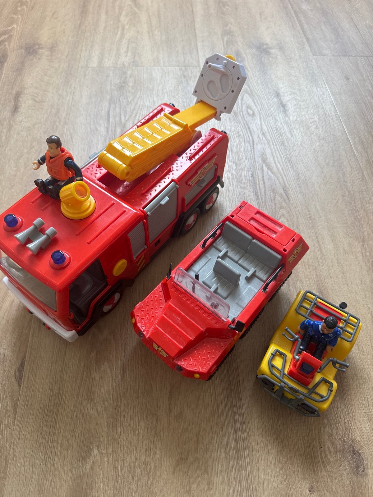 Brandweerman Sam Speelgoed: Hydrus, Jupiter en Quad, Ophalen of Verzenden, Gebruikt