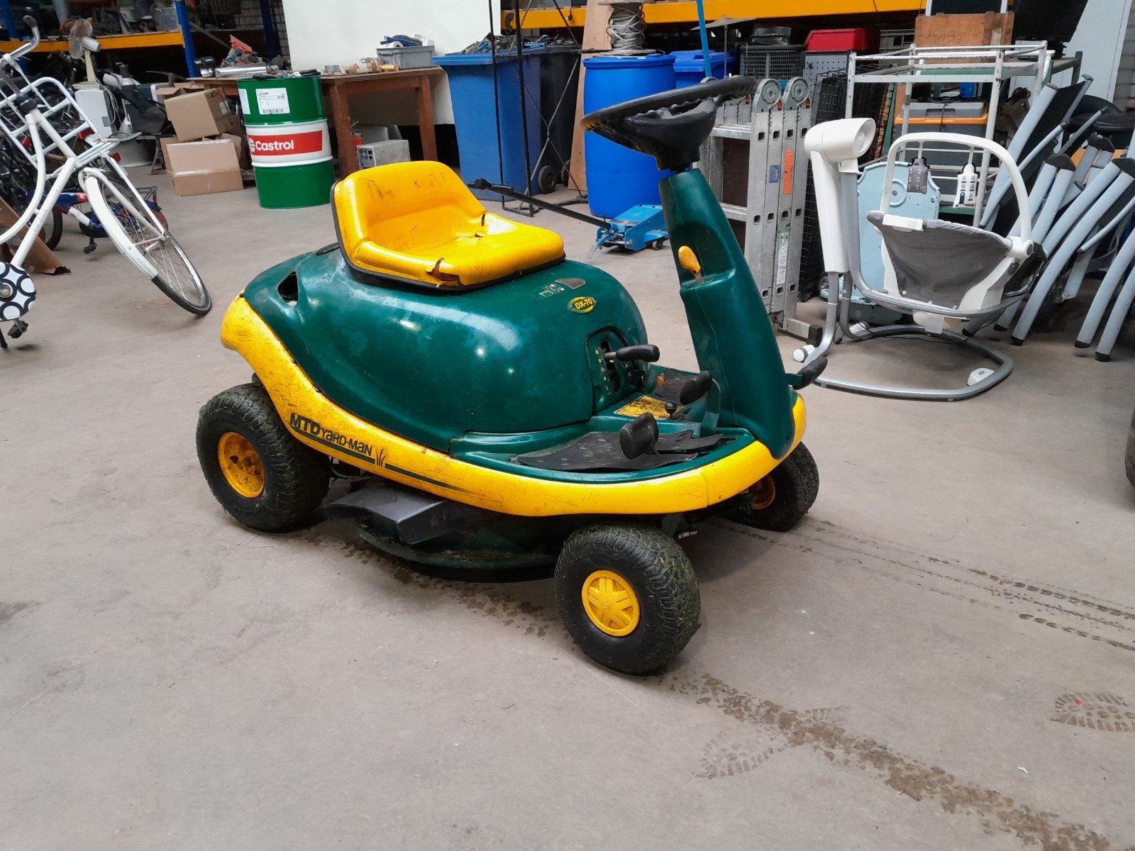 MTD Yardman zitmaaier - Start en loopt, band lek, Tuin en Terras, Gebruikt, Tuinmachine, MTD yardman, Lekke band
