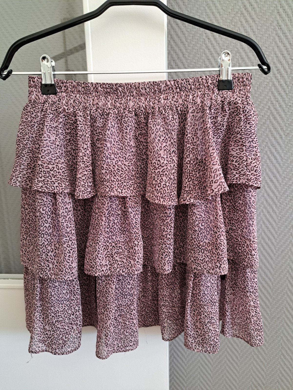 Stroken rok, Kleding | Dames, Rokken, Paars, Ophalen of Verzenden, Zo goed als nieuw, Knielengte