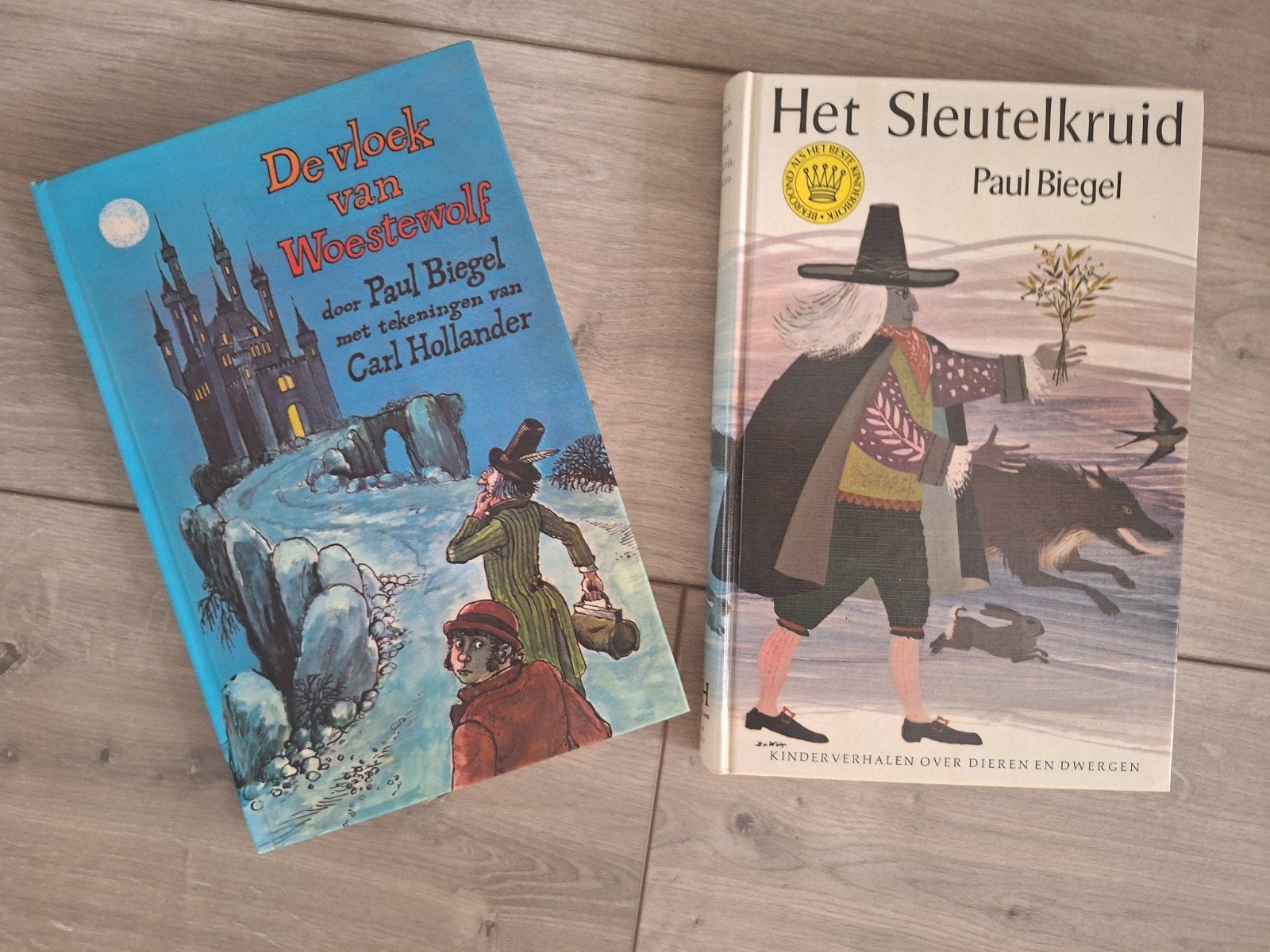Paul Biegel Boeken: De vloek van Woestewolf & Het Sleutelkru, Ophalen, Gelezen, Paul Biegel, Fictie algemeen