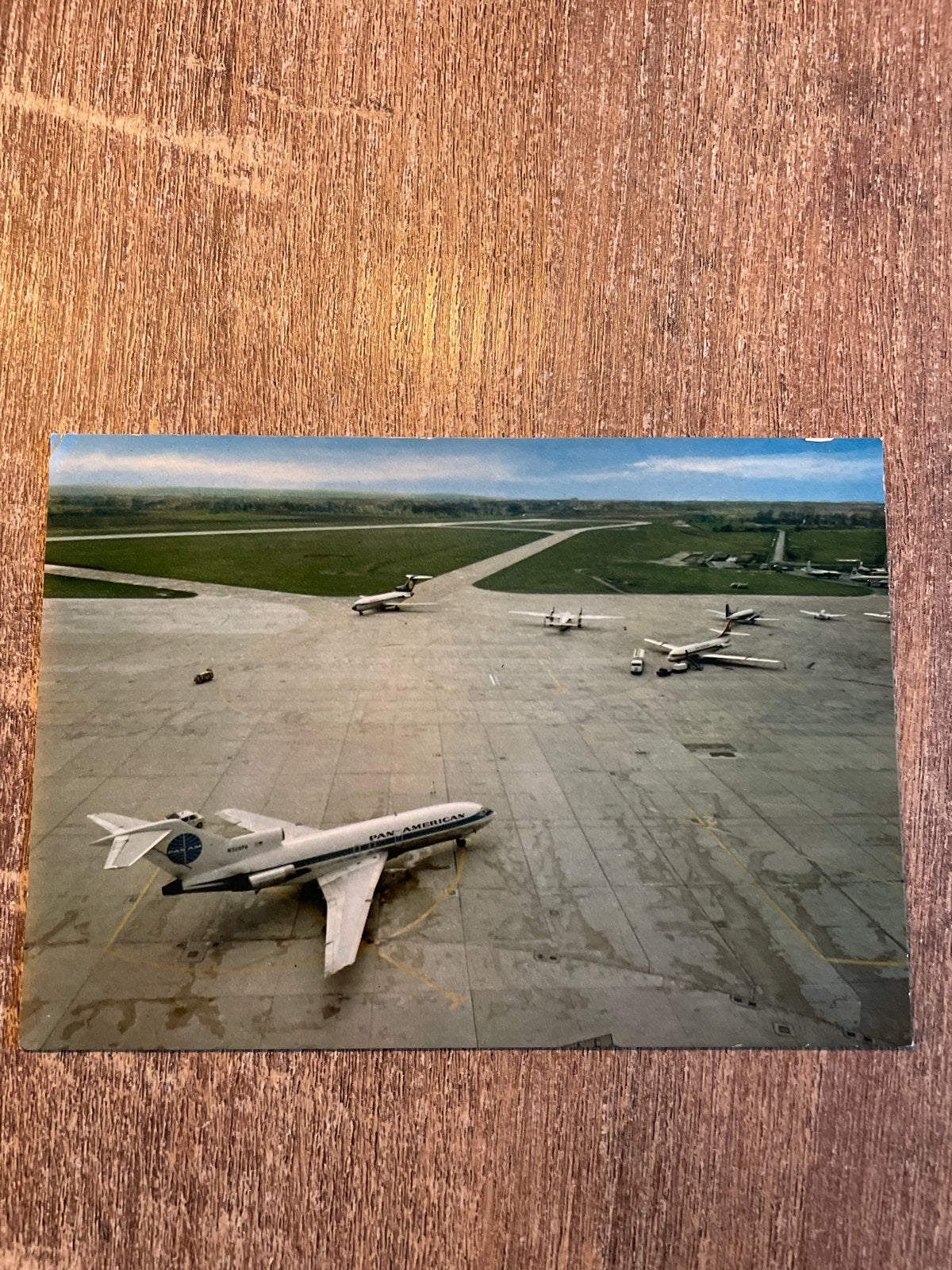 Vintage Ansichtkaart Hannover Luchthaven Pan Am Vliegtuig, Ophalen of Verzenden, 1960 tot 1980, Gelopen, Duitsland