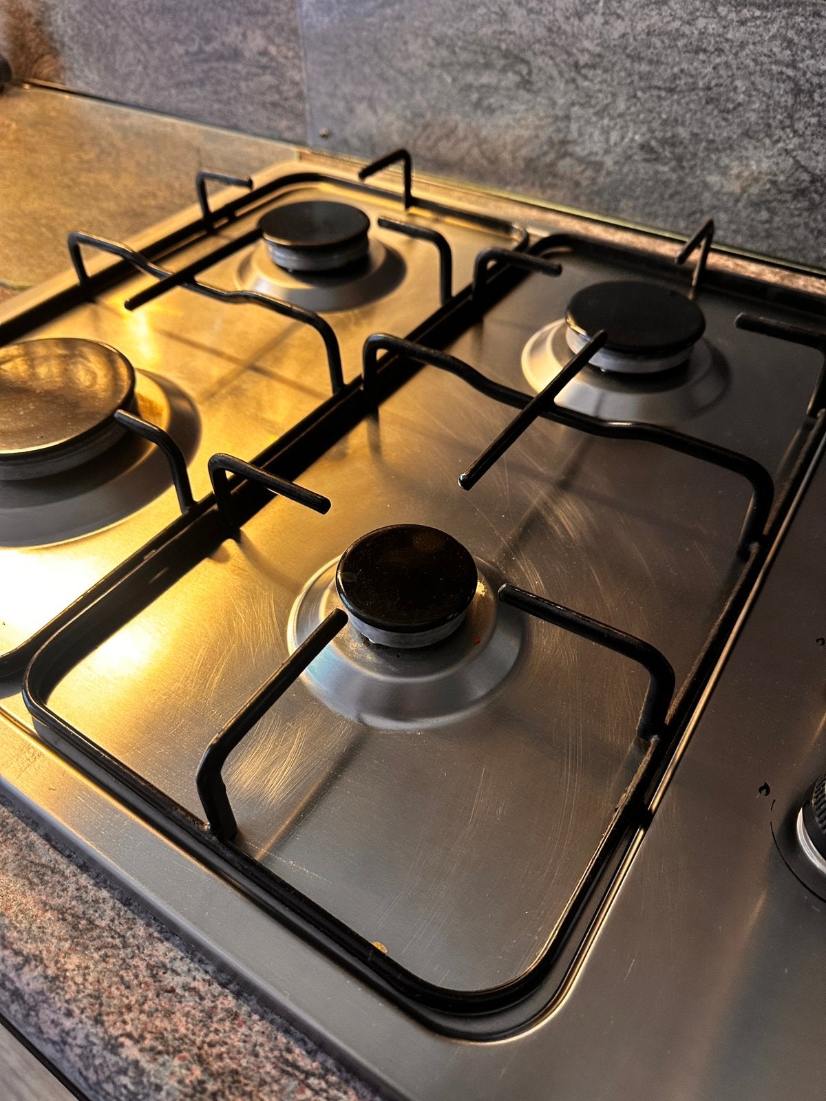 Inbouw Gas Stel, Ophalen, Minder dan 85 cm, 4 kookzones, Zo goed als nieuw