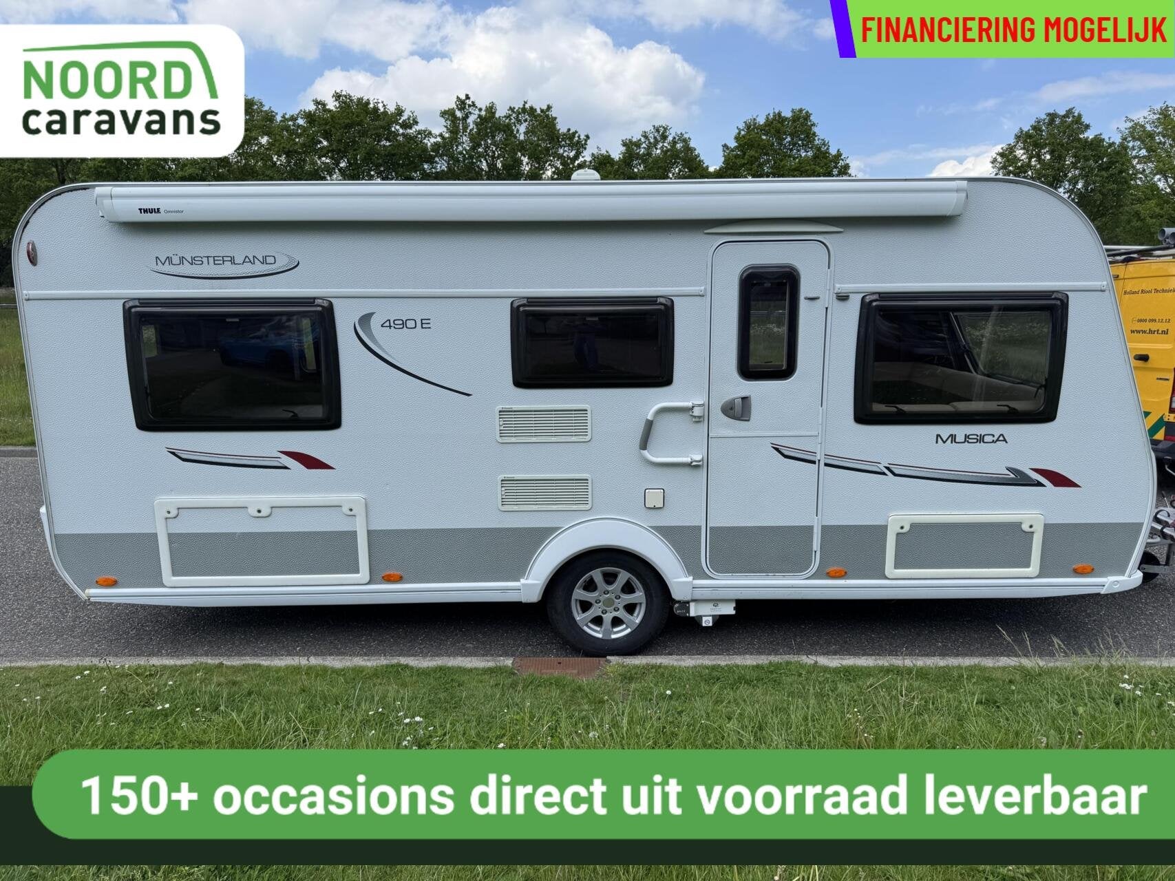 LMC MUNSTERLAND MUSICA 490 E MOVER + LUIFEL + SCHOTEL + TV, Rondzit, 7 tot 8 meter, Bedrijf, Hordeur