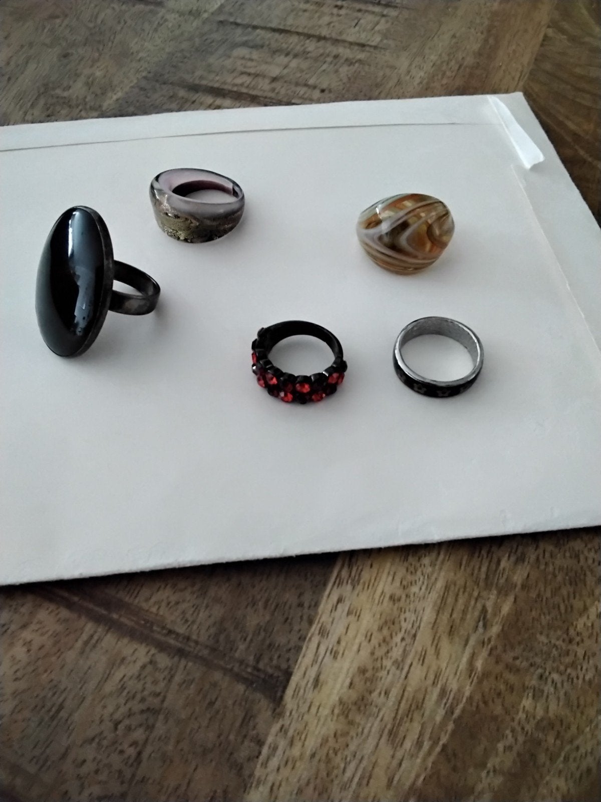 Diverse Ringen Collectie - Verschillende Stijlen en Maten, Overige materialen, Gebruikt, Overige kleuren, Met edelsteen
