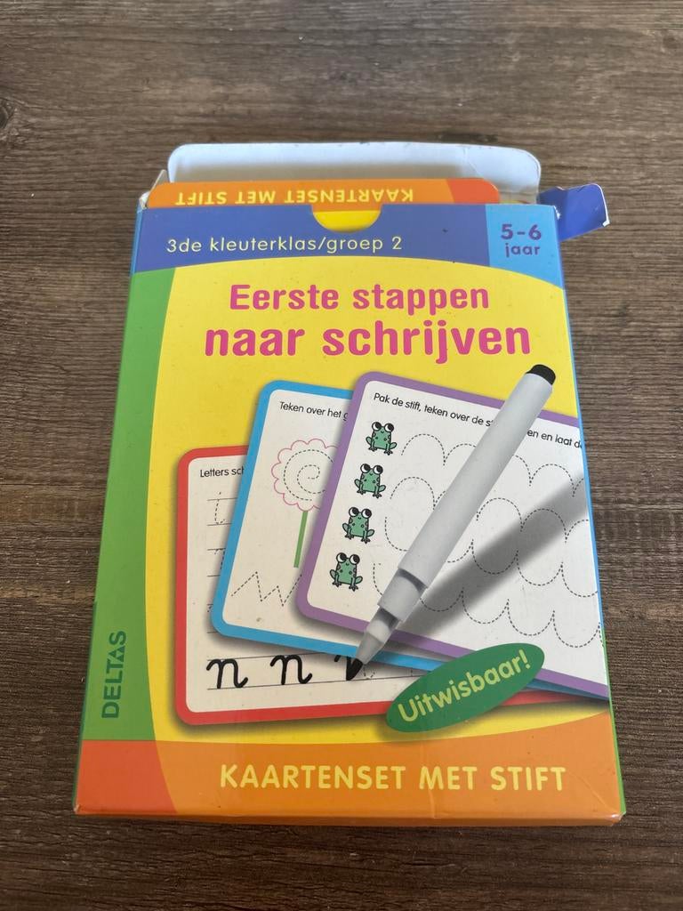 Eerste stappen naar schrijven kaarten set, Kinderen en Baby's, Speelgoed | Educatief en Creatief, Ophalen of Verzenden, Gebruikt