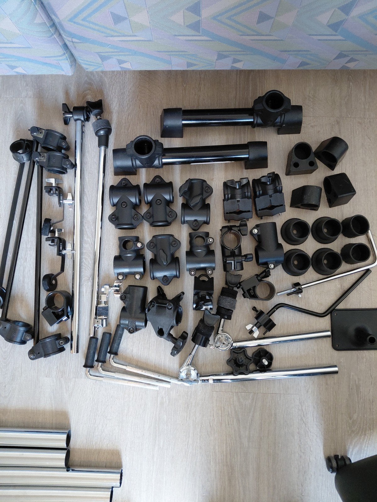 Diverse onderdelen voor drumstel rack - alles in één koop, Verzenden, Gebruikt