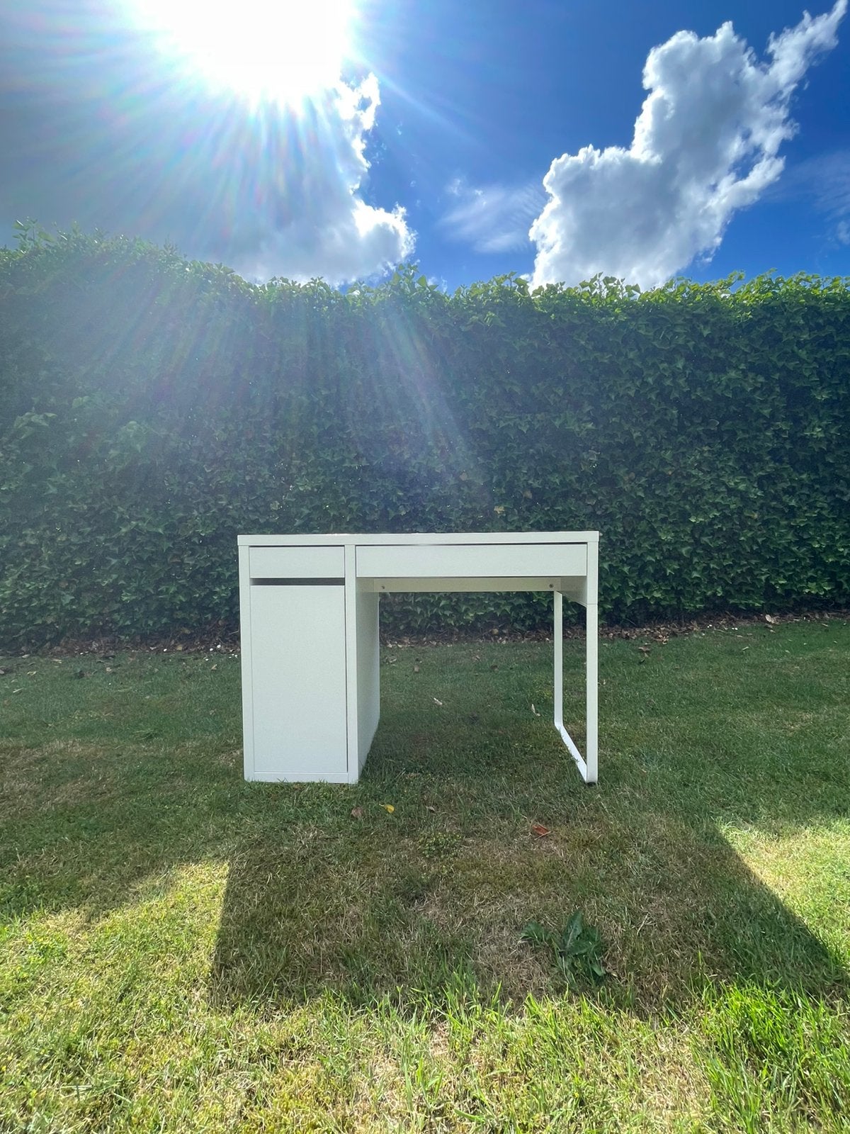 Ikea bureau micke wit 105x50 cm, Ophalen, 105 cm, 50 cm, Zo goed als nieuw
