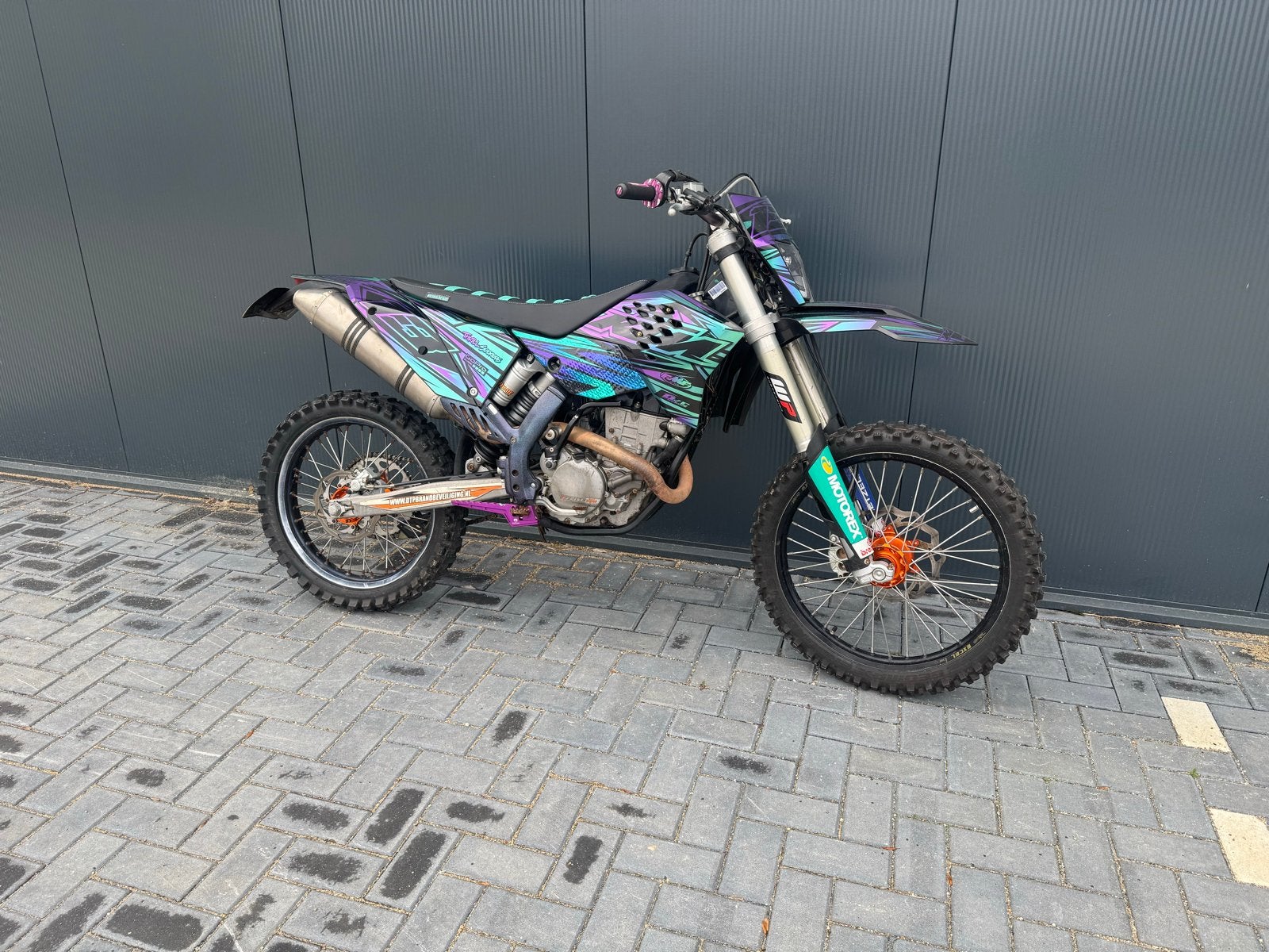 KTM EXC-F 250 2009 - Nieuwe Zuiger & Custom Stickerset, Motoren, Gebruikt, Particulier, Enduro, 11 kW of minder