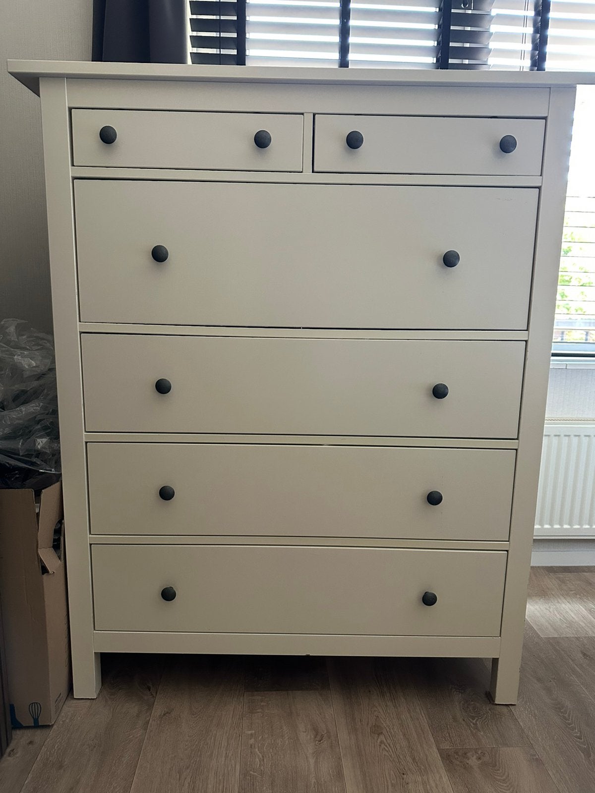 Hemnes ladekast Ikea, 6 lades, Ophalen, Gebruikt, 5 laden of meer, 100 tot 150 cm
