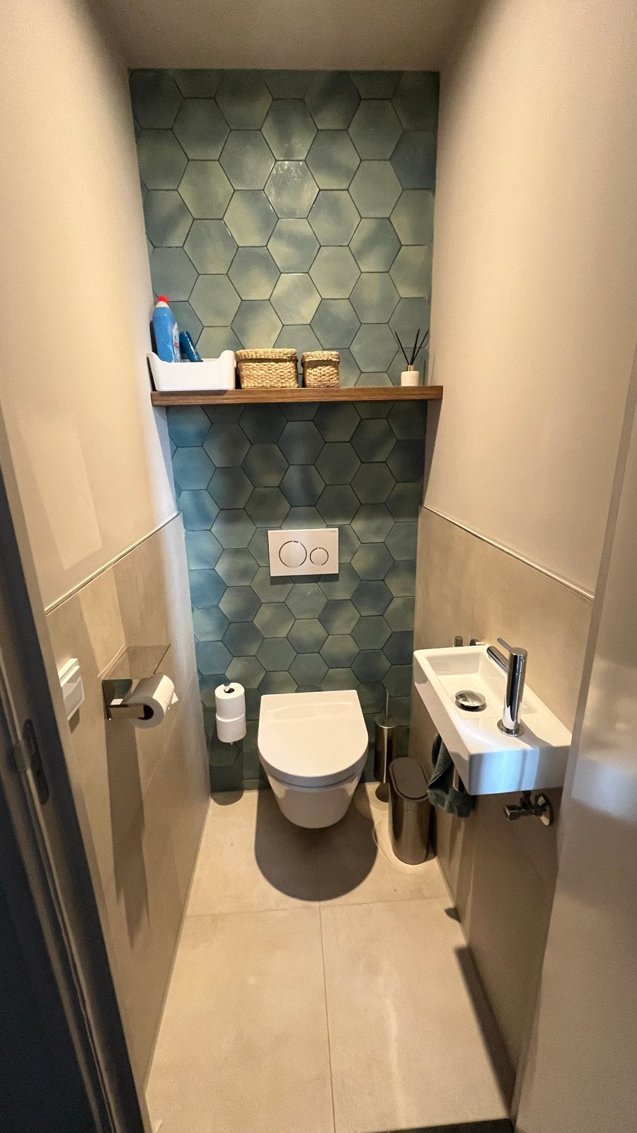 3 dozen Nanda Tiles Capri BETTINA BLUE Hexagon Tegels, Ophalen, Nieuw, Minder dan 20 cm, Minder dan 5 m²