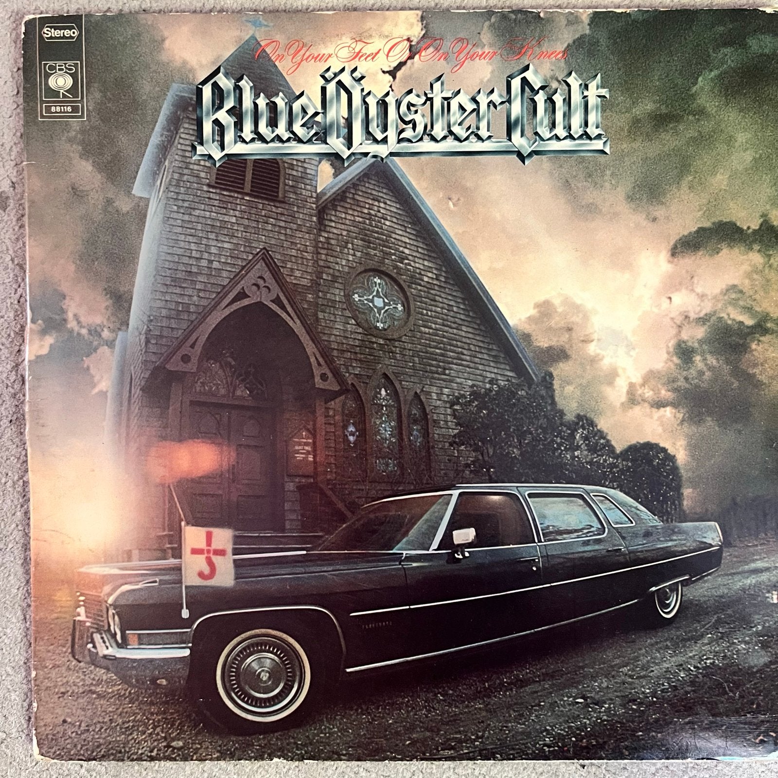 Blue Öyster Cult - On Your Feet Or On Your Knees LP, Cd's en Dvd's, Gebruikt, Hard Rock, Ophalen of Verzenden, 12 inch