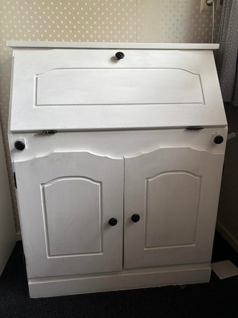Secretaire wit, Huis en Inrichting, Ophalen of Verzenden, Gebruikt