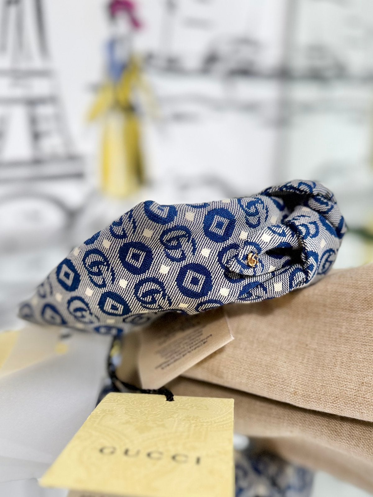 Gucci GG canvas haarband meisje NIEUW