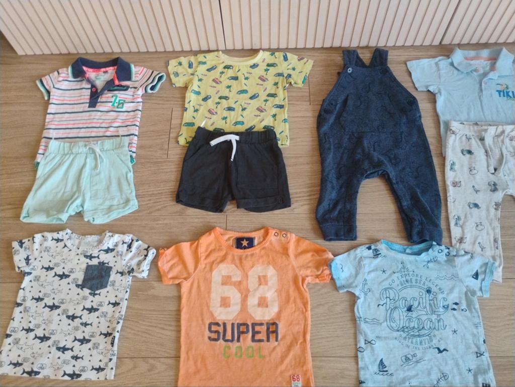 Schitterend pakket zomerkleding voor jongens maat 74, Ophalen of Verzenden, Zo goed als nieuw, Maat 74