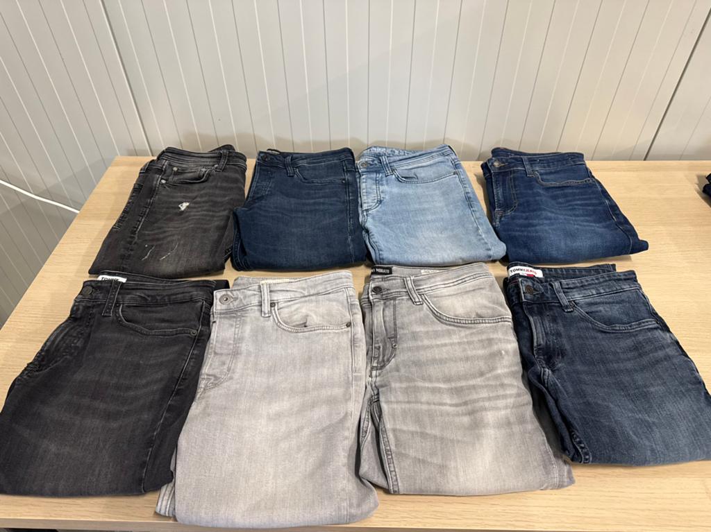 8 ZGAN spijkerbroeken/jeans heren - slim & skinny fit - merk, Ophalen of Verzenden, Zo goed als nieuw, Blauw, W32 (confectie 46) of kleiner
