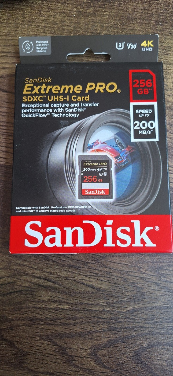 SanDisk Extreme PRO SDXC UHS-I Card 256GB 200MB/s, Audio, Tv en Foto, Fotografie | Geheugenkaarten, Ophalen, SDXC, Nieuw, SanDisk