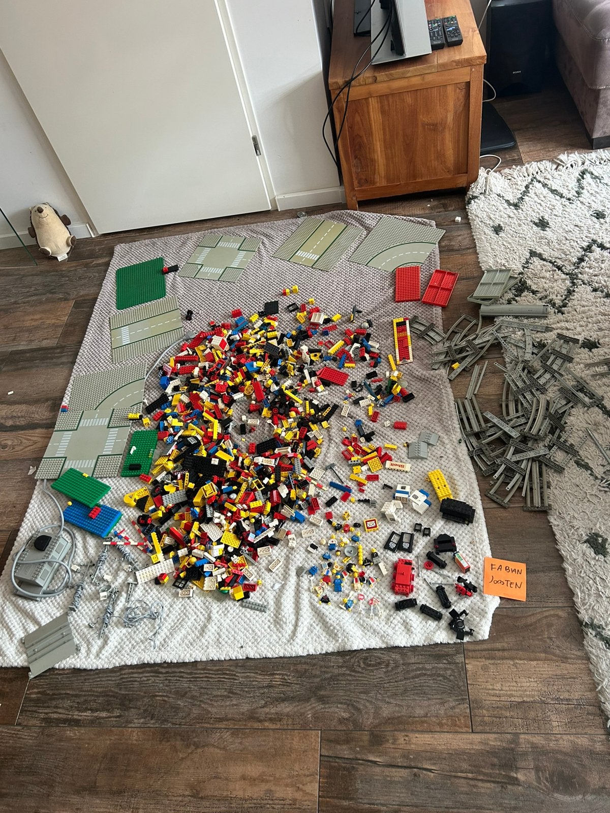 Lego partij jaren 80 trein 12v, Ophalen of Verzenden, Zo goed als nieuw
