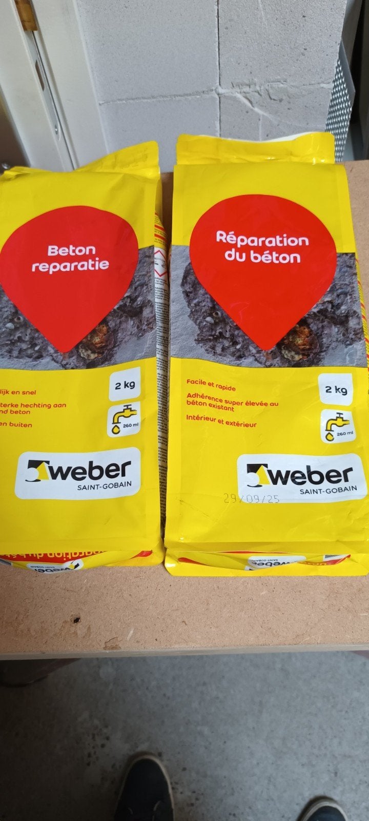 Beton reparatie voor binnen en buiten .2 kg, Ophalen of Verzenden, Nieuw