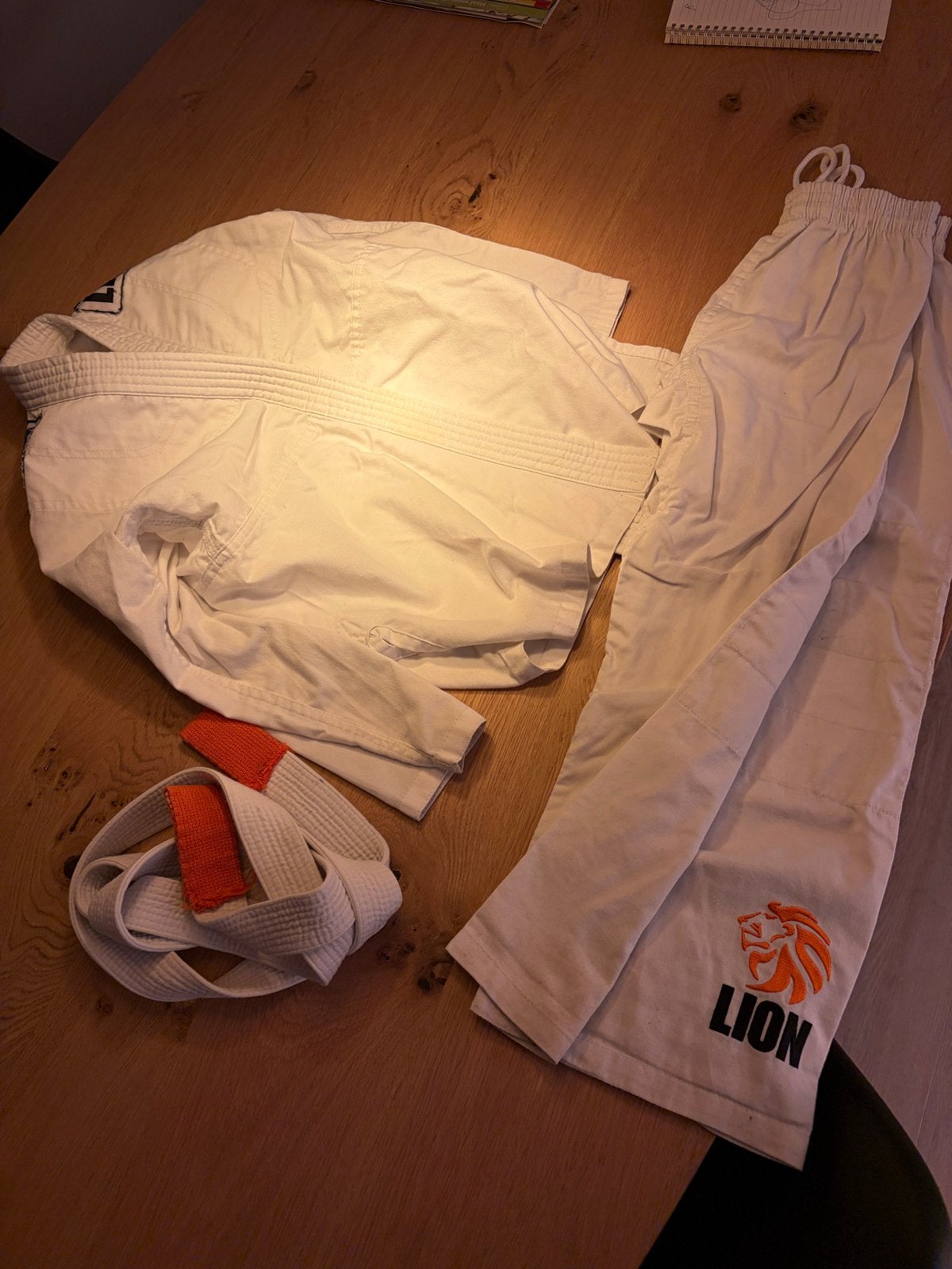 Lion judo Vechtsportpak met band, Gebruikt, Judo, Vechtsportpak, Maat M