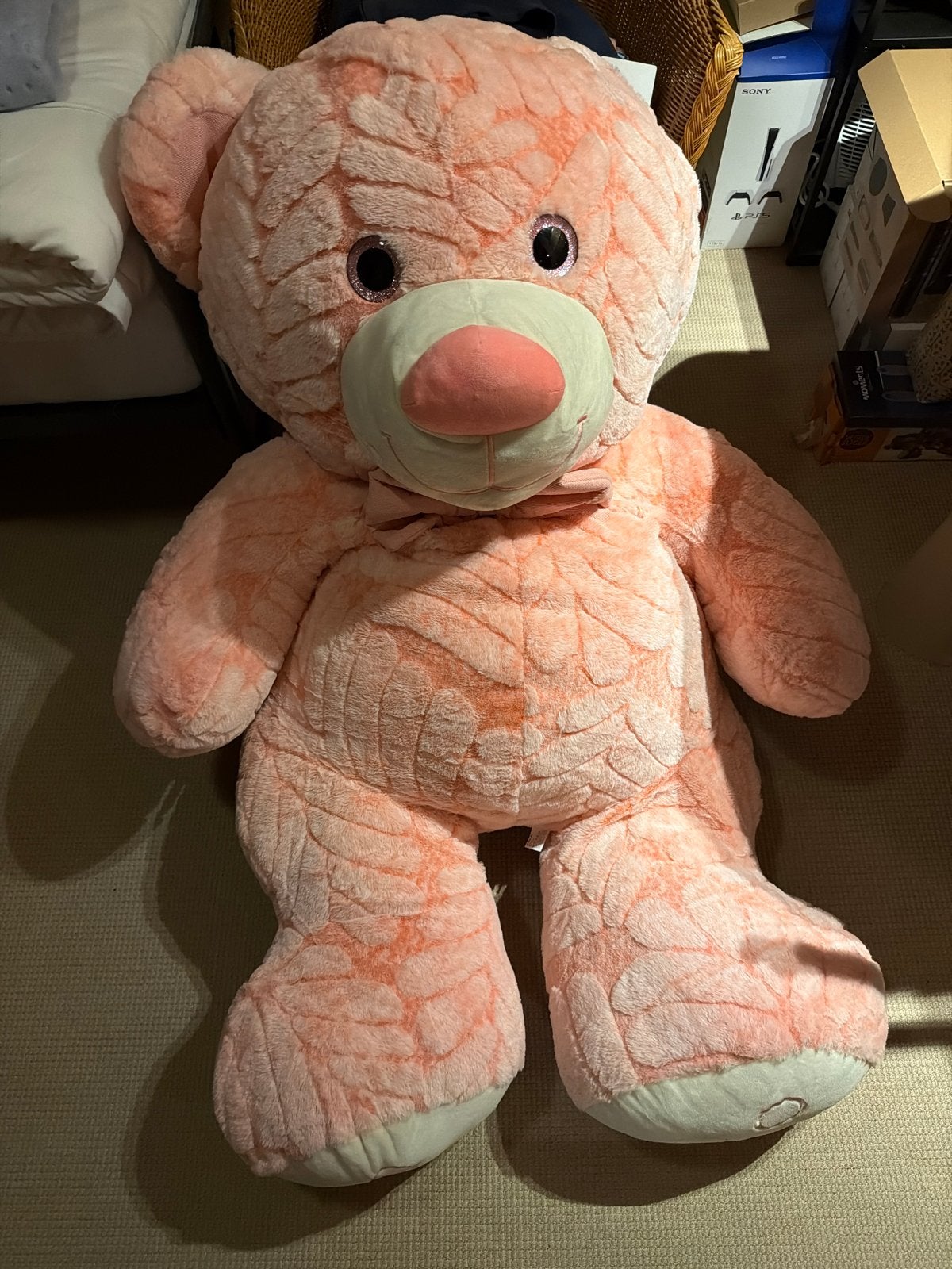 Grote roze teddybeer - knuffelbeer, Ophalen, Overige merken, Overige karakters, Beer