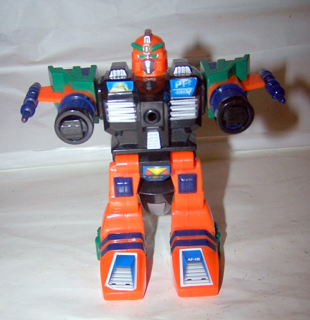 Zeldzame Simba Planet Fighter Transformer. Izgs., Verzamelen, Transformers, Overige generaties, Ophalen of Verzenden, Zo goed als nieuw