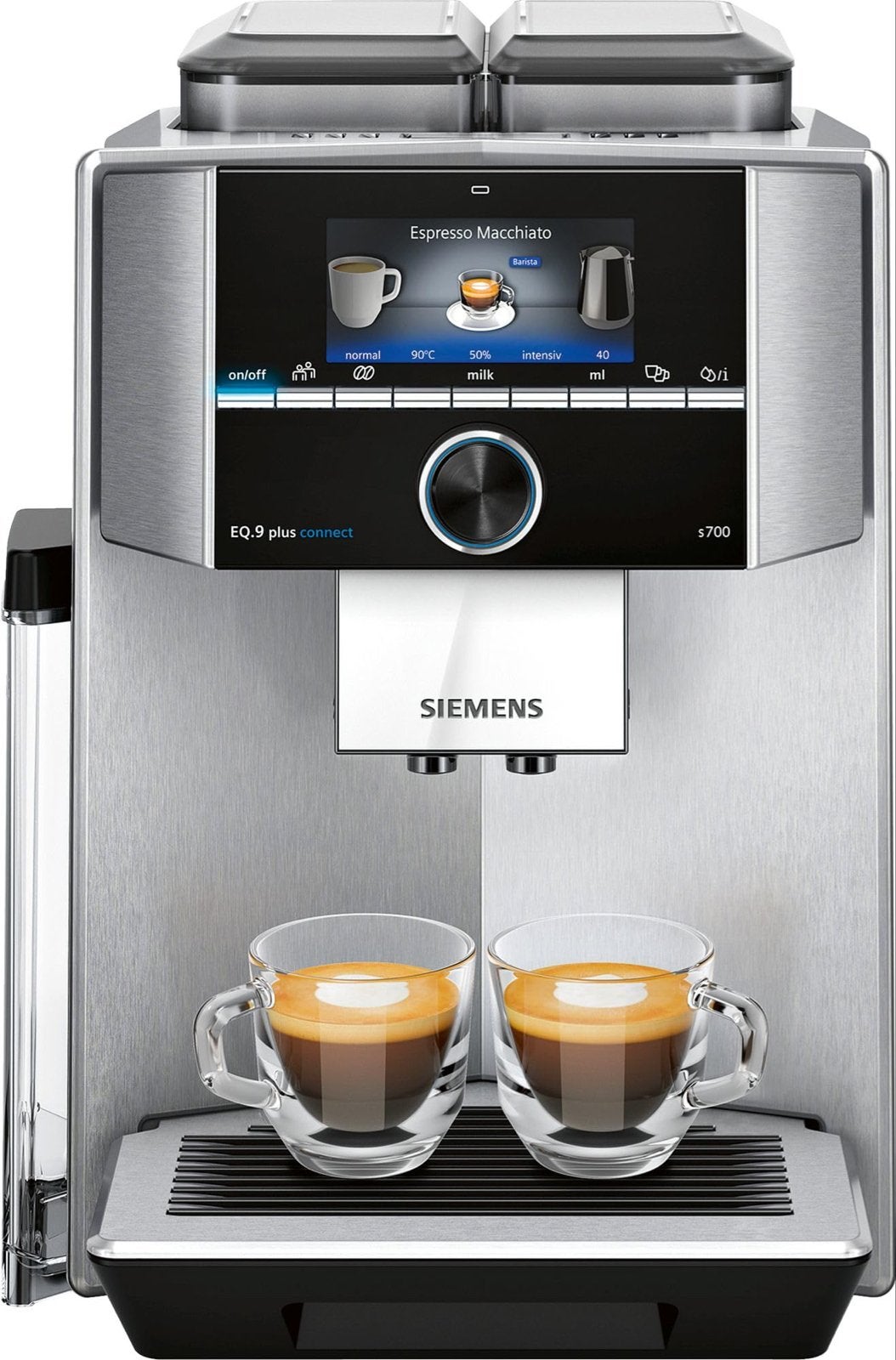 Siemens EQ9 Plus Connect s700 met nieuwe zetgroep, Ophalen, Zo goed als nieuw, Koffiemachine, Koffiebonen