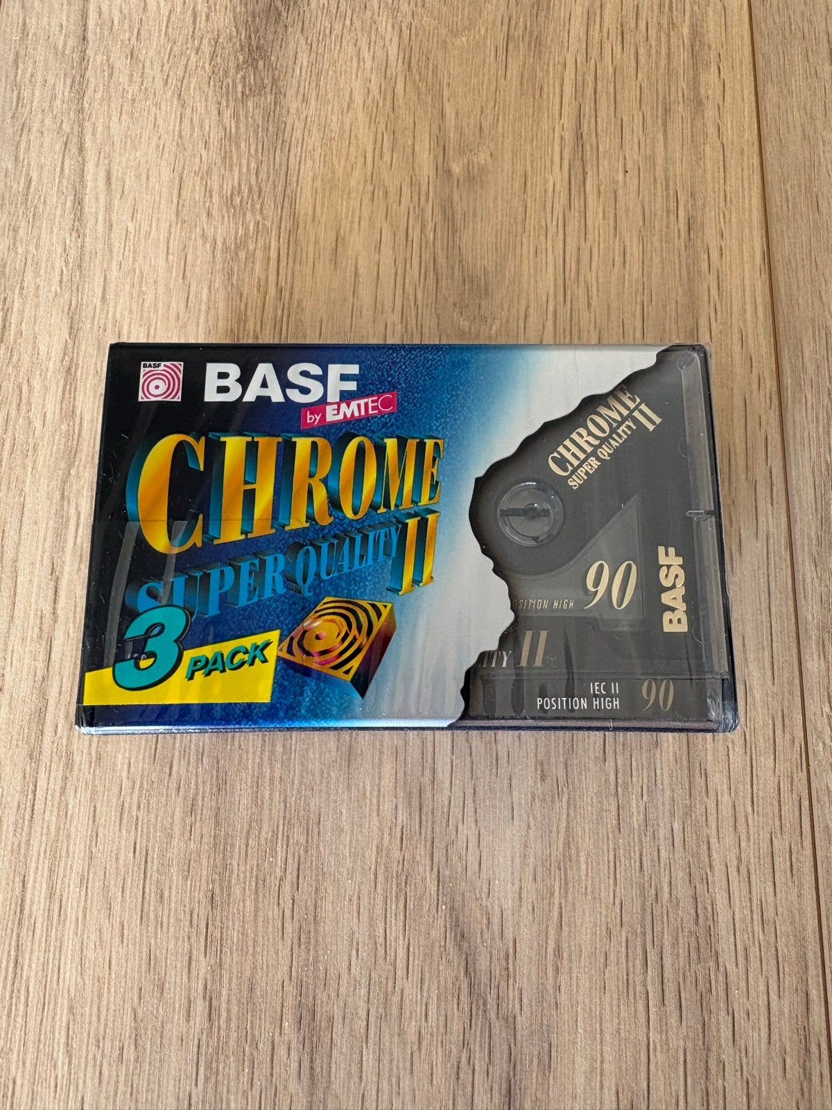 3x BASF Chrome Super Quality II 90, 2 t/m 25 bandjes, Overige genres, Ophalen of Verzenden, Nieuw in verpakking