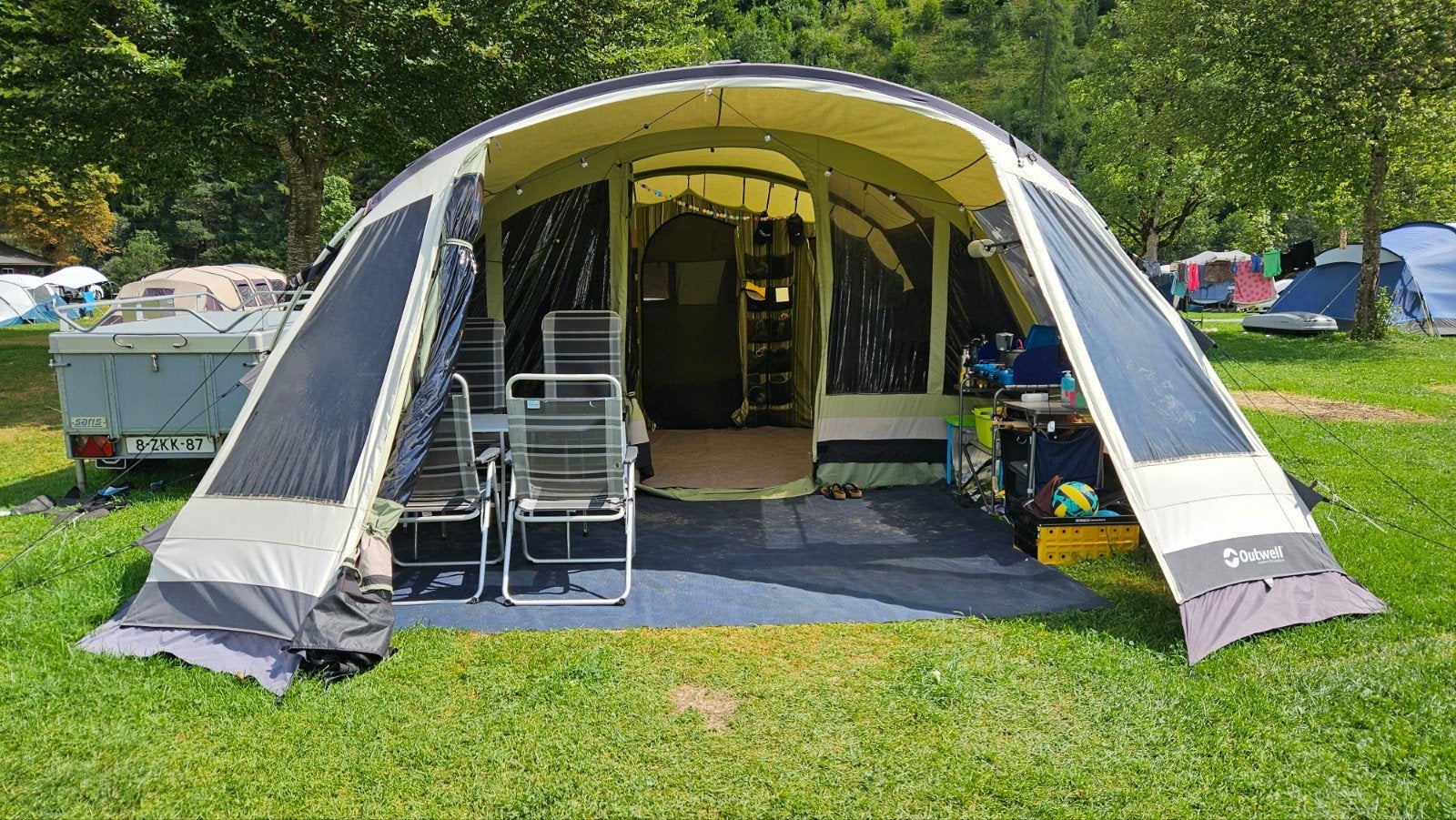 Outwell Wolf Lake 7 tent, Ophalen, Gebruikt