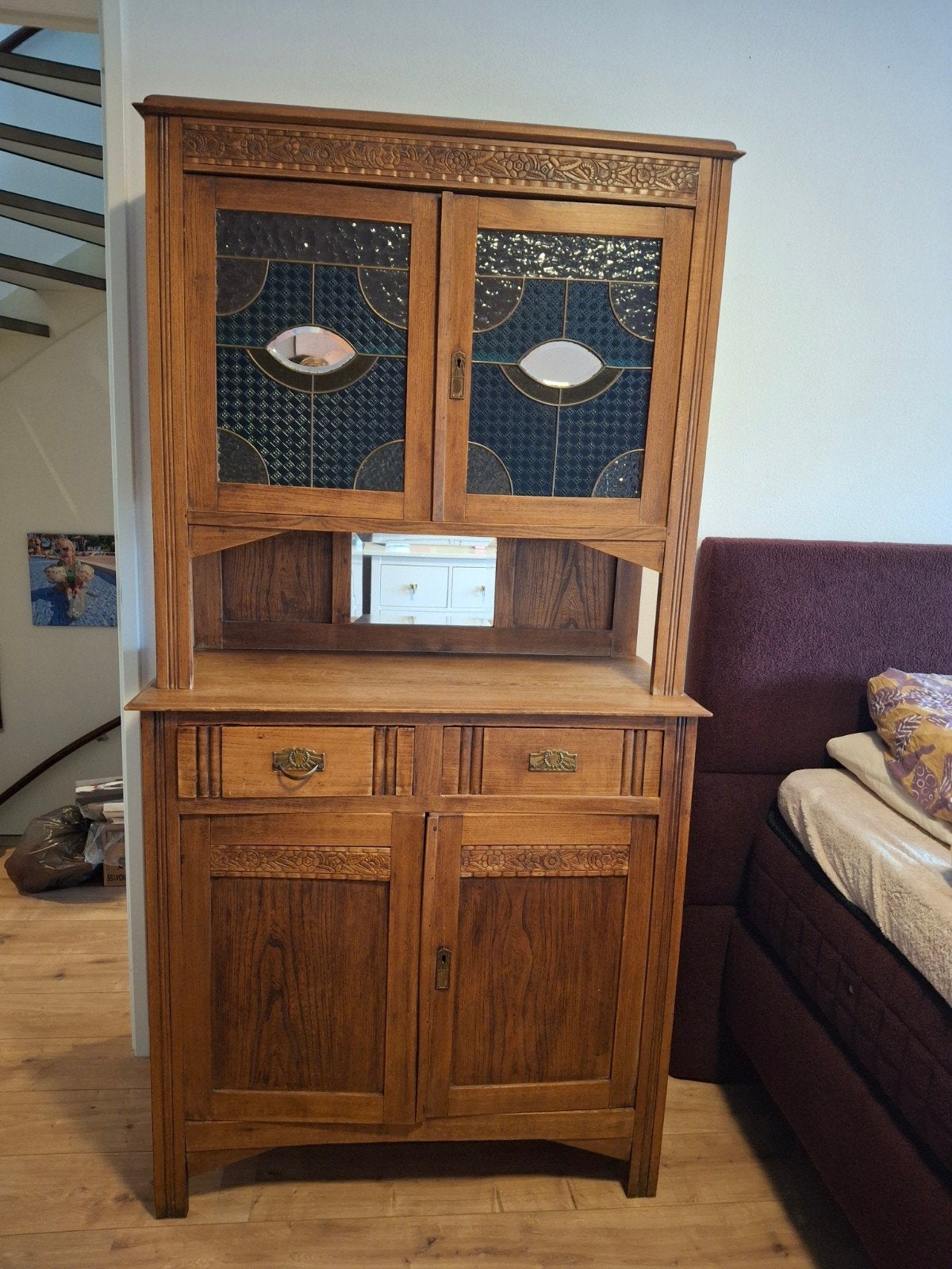 Mooie Brocante Kast - 193x100x45 cm, Ophalen