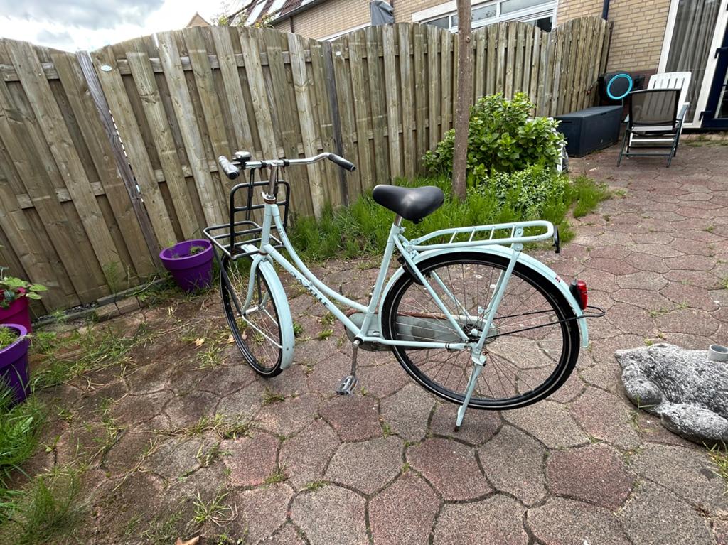 Te koop, gazelle fiets met terugtrap rem, Terugtraprem, Ophalen of Verzenden, Gazelle, 53 tot 56 cm