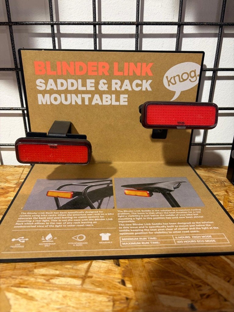 KNOG BLINDER Linck Rack en Saddle - NIEUW - SALE, Ophalen, Nieuw, Overig, Achterlicht