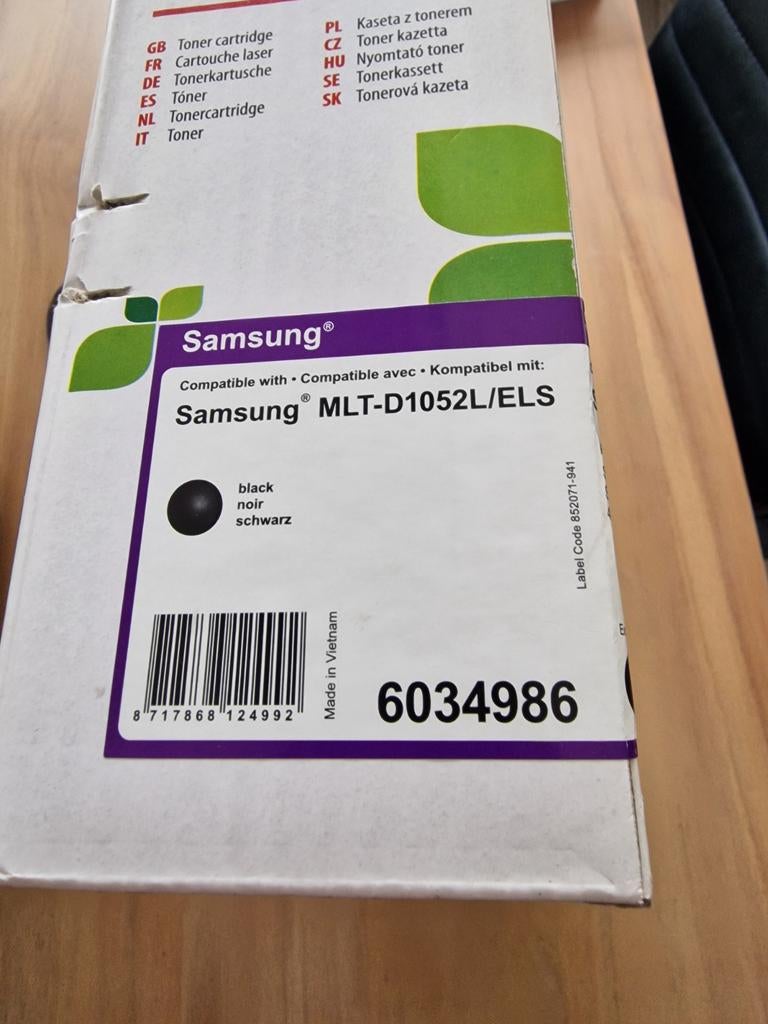 Nieuwe Samsung MLT-D1052L/ELS Tonercassette (Zwart), Computers en Software, Printers, Ophalen of Verzenden
