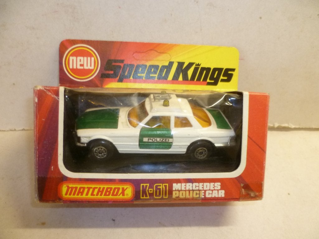 Matchbox 1974 Speedkings K61 Mercedes 350 SLC Polizei auto, Ophalen of Verzenden, Nieuw, Auto, Matchbox
