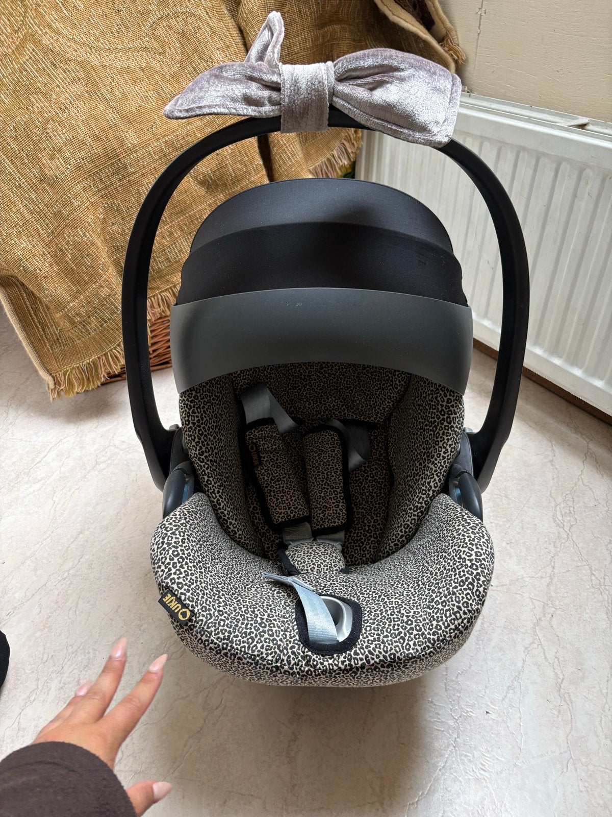 Cybex Cloud Z i-Size autostoel - Panterprint (0-18 maanden), Gebruikt, Slaapstand, Isofix, 0 t/m 13 kg