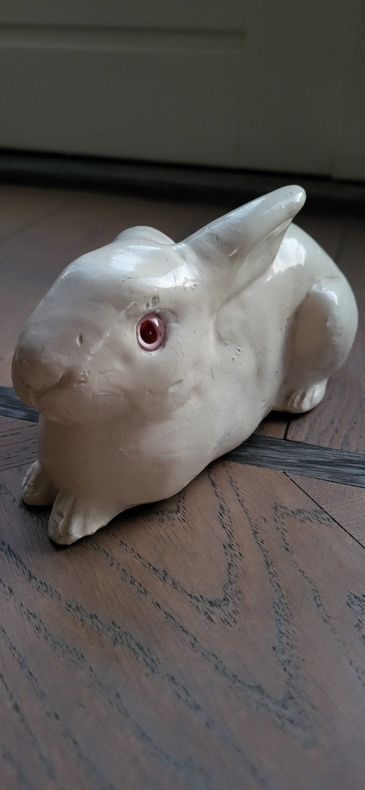 Gipsen Konijntje - Decoratie, Ophalen of Verzenden, Gebruikt, Dier