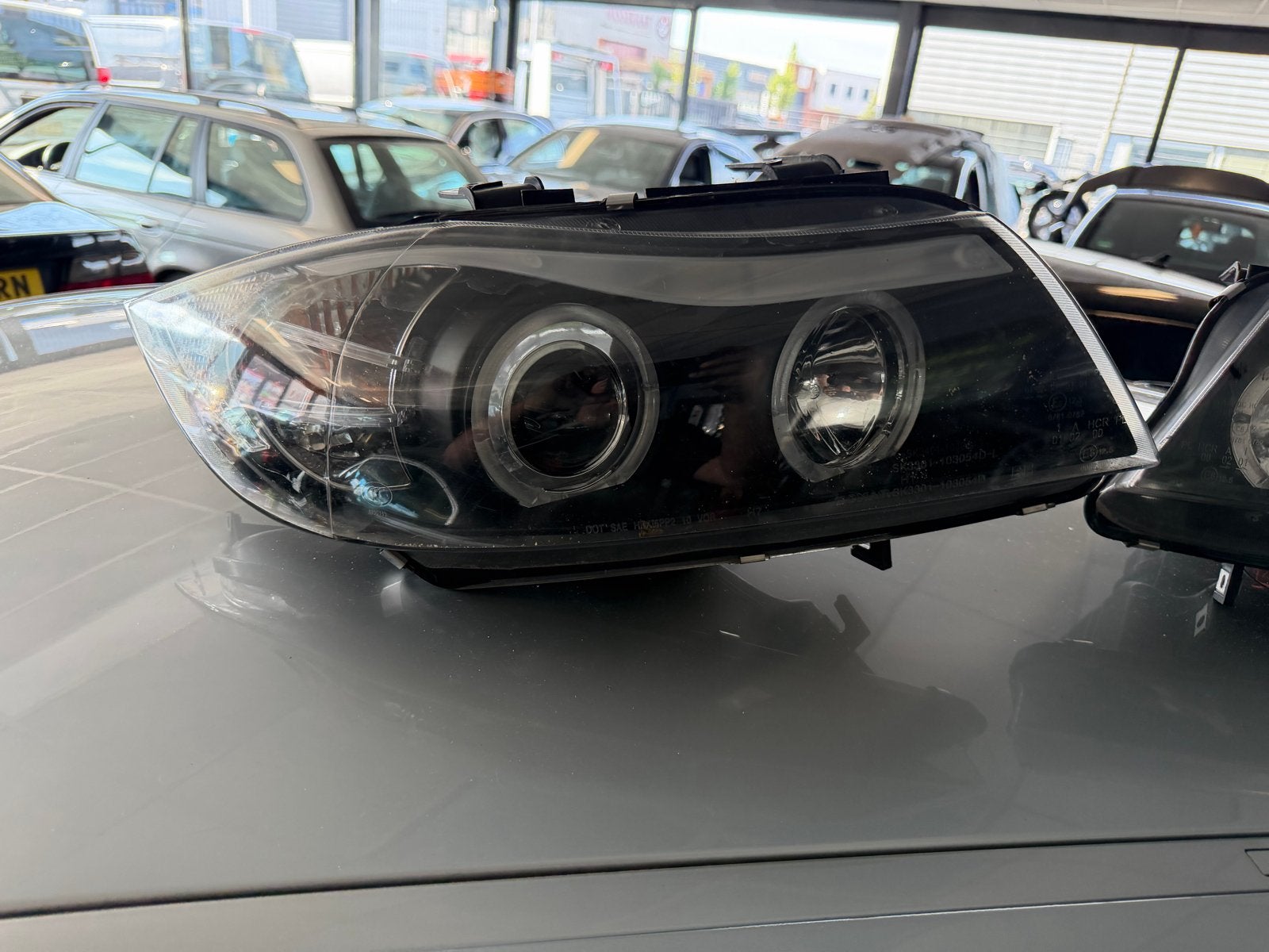 BMW E90 E91 Koplamp Links Xenon Look Angel Eyes, Auto-onderdelen, Verlichting, Ophalen of Verzenden, Gebruikt, BMW