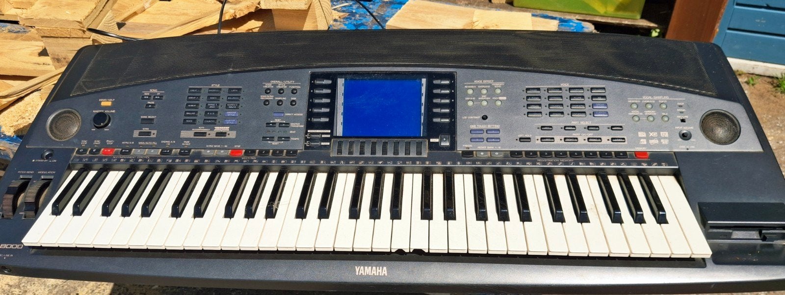 Yamaha PSR-8000 Workstation Keyboard - Gebruikt, Muziek en Instrumenten, Keyboards, Gebruikt, 76 toetsen, Yamaha, Midi-aansluiting