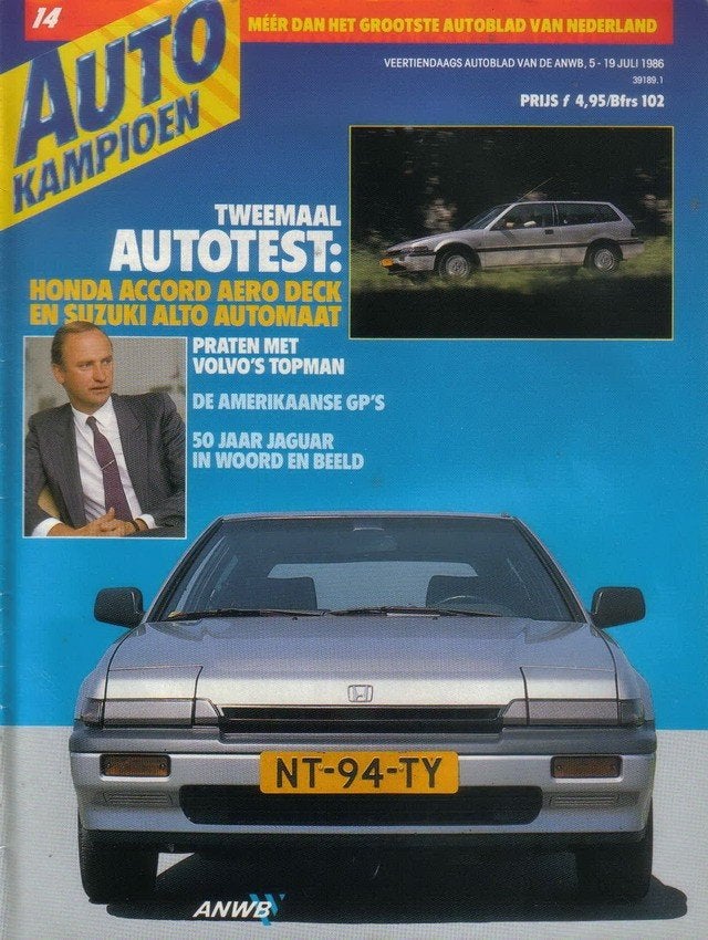 Autokampioen 14 1986 : Honda Accord AeroDeck - Jaguar SS XK, Ophalen of Verzenden, Gelezen, Algemeen