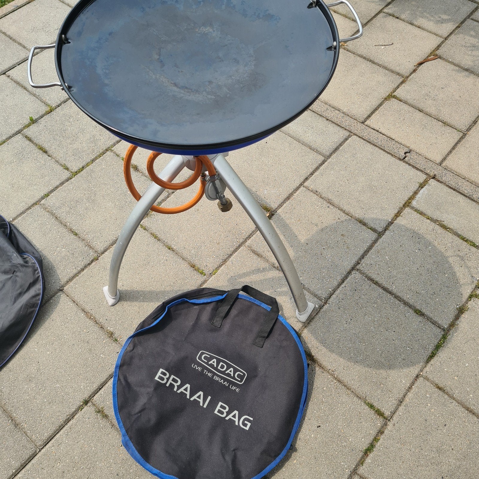 Cadac Skottelbraai met hoes en gasaansluiting, Ophalen of Verzenden, Zo goed als nieuw, Cadac