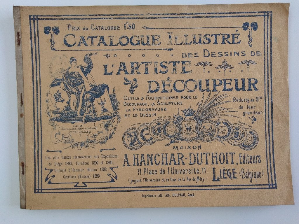 Catalogue illustré des dessins de l’artiste découpeur : 1905, Ophalen, Hanchar-Duthoit
