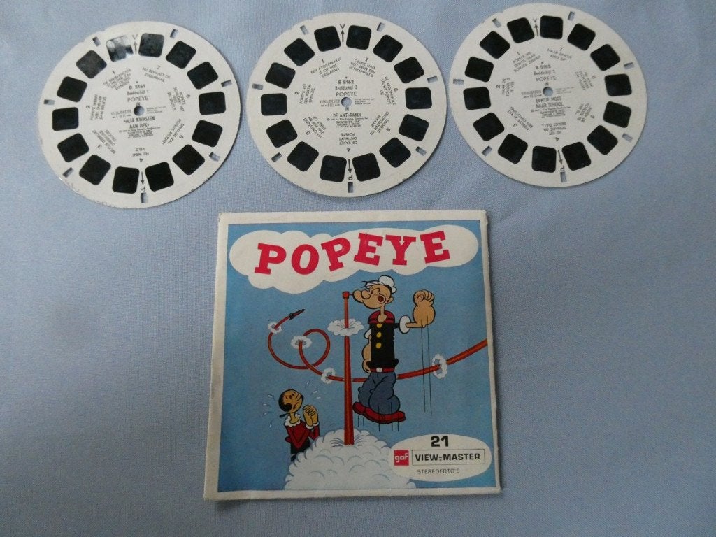 POPEYE - Vintage View-Master Stereofoto's, Verzenden, Gebruikt