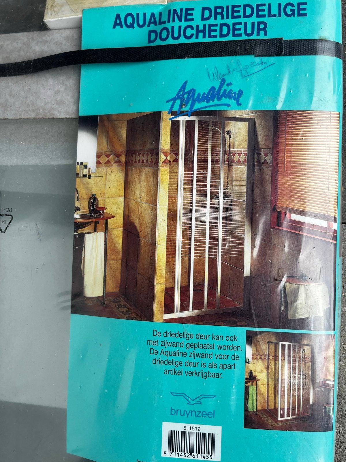 Aqualine Driedelige Douchedeur - Nieuw in verpakking, Doe-het-zelf en Verbouw, Ophalen, Nieuw, Douche