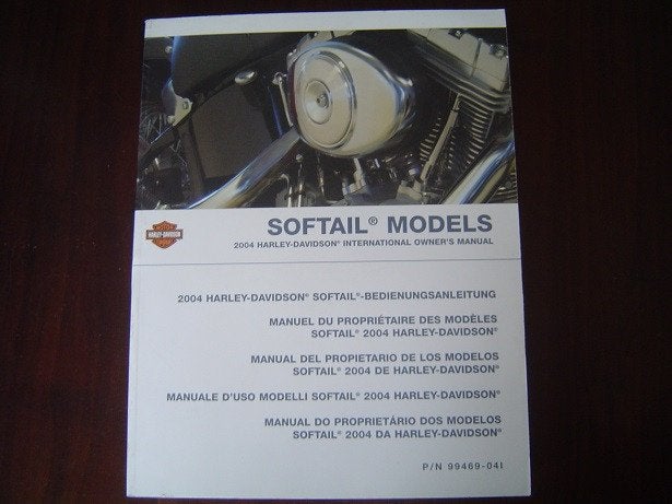 HARLEY DAVIDSON 2004 SOFTAIL models owner's manual, Motoren, Ophalen of Verzenden, Harley-Davidson of Buell