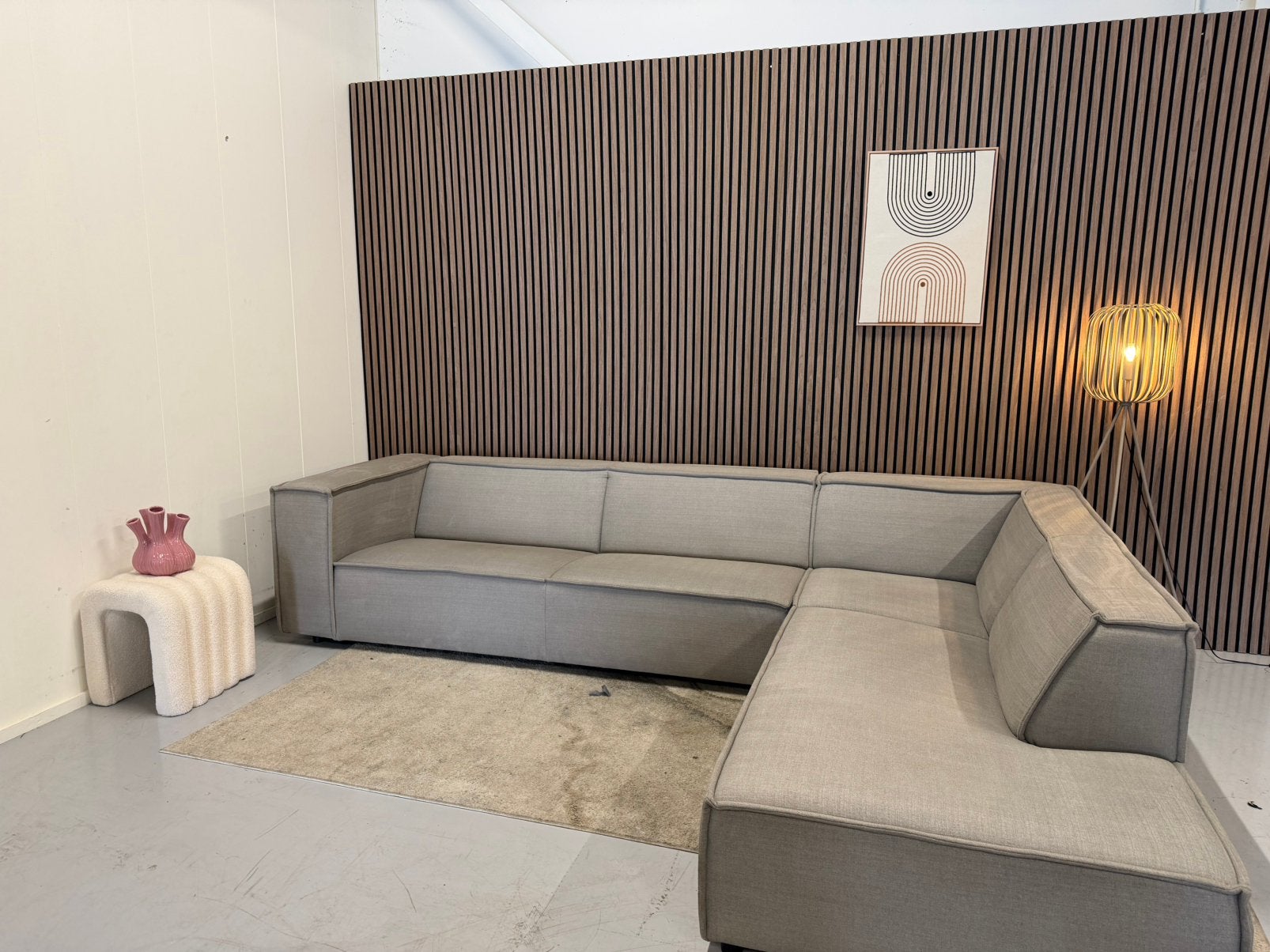 By Sidde - Hoekbank - Warm Grey - Zeer Nette Staat, Ophalen of Verzenden, Zo goed als nieuw, 150 cm of meer, Vierpersoons of meer