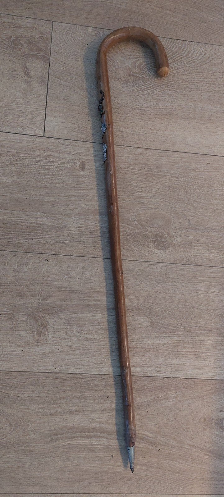 oude houten wandelstok, Ophalen of Verzenden, Gebruikt