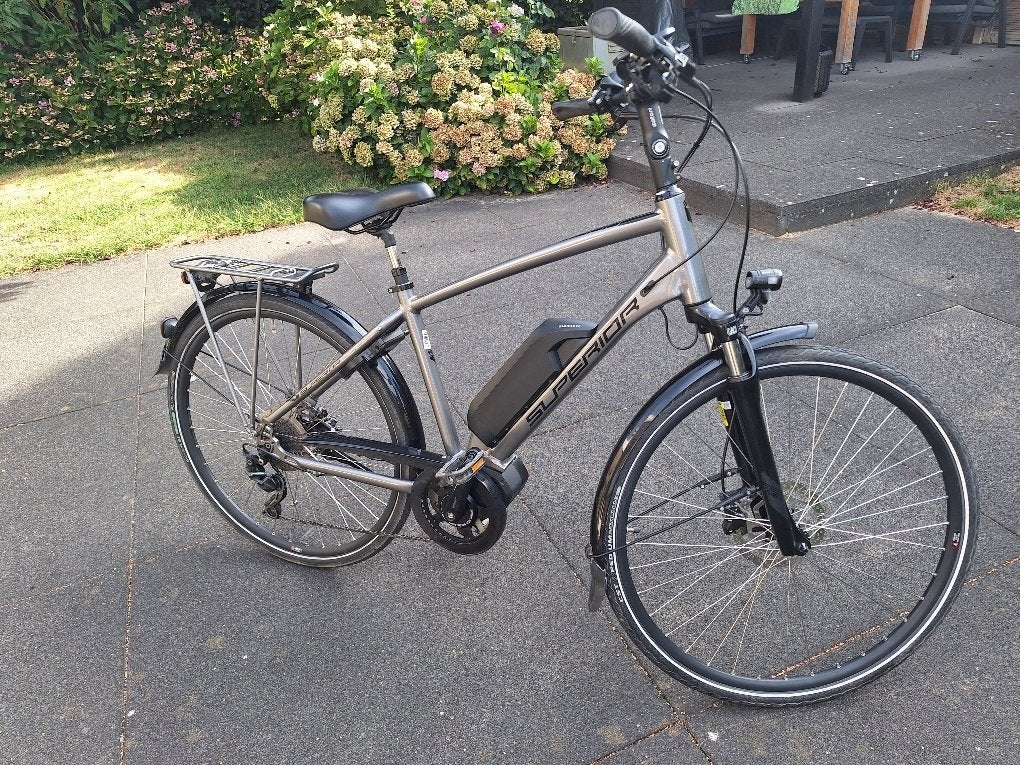 Superior SST400 h48 Shimano du-e6100 60NM Electrische Fiets, Gebruikt, 47 tot 51 cm, 50 km per accu of meer, Ophalen