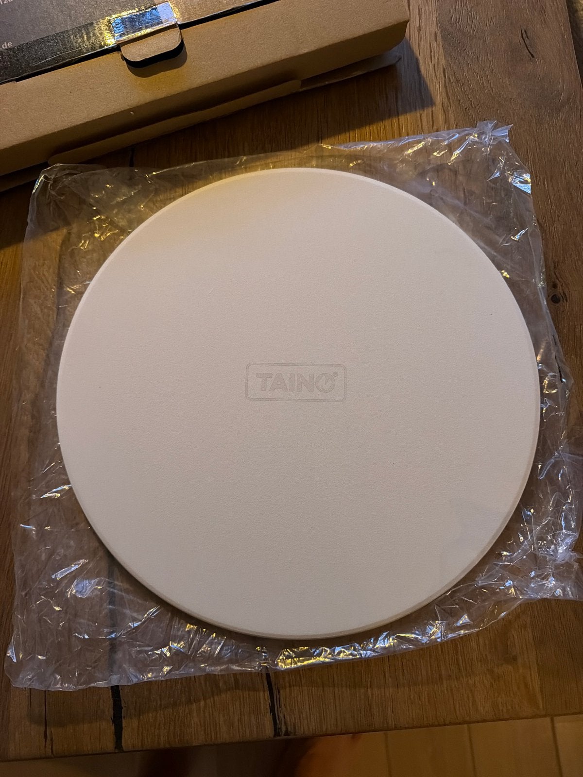 Nieuwe TAINO Pizzasteen 30cm doorsnede - Perfect voor pizza!, Ophalen of Verzenden, Nieuw