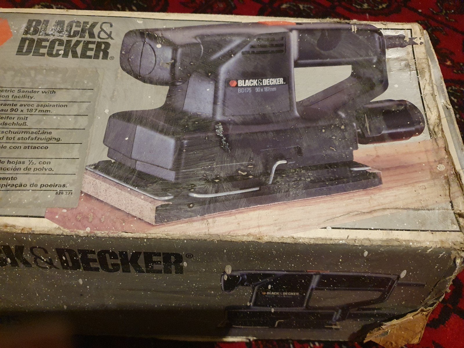 Black & Decker BD175 Vlakschuurmachine, Ophalen, Gebruikt, Minder dan 600 watt, Vlakschuurmachine