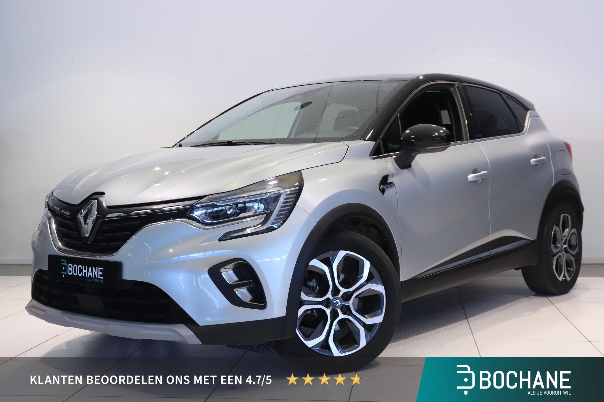 Renault Captur 1.6 E-Tech 160PK Plug-in Hybrid Intens | Navi, Auto's, Dealer onderhouden, Stof, Gebruikt, 4 cilinders