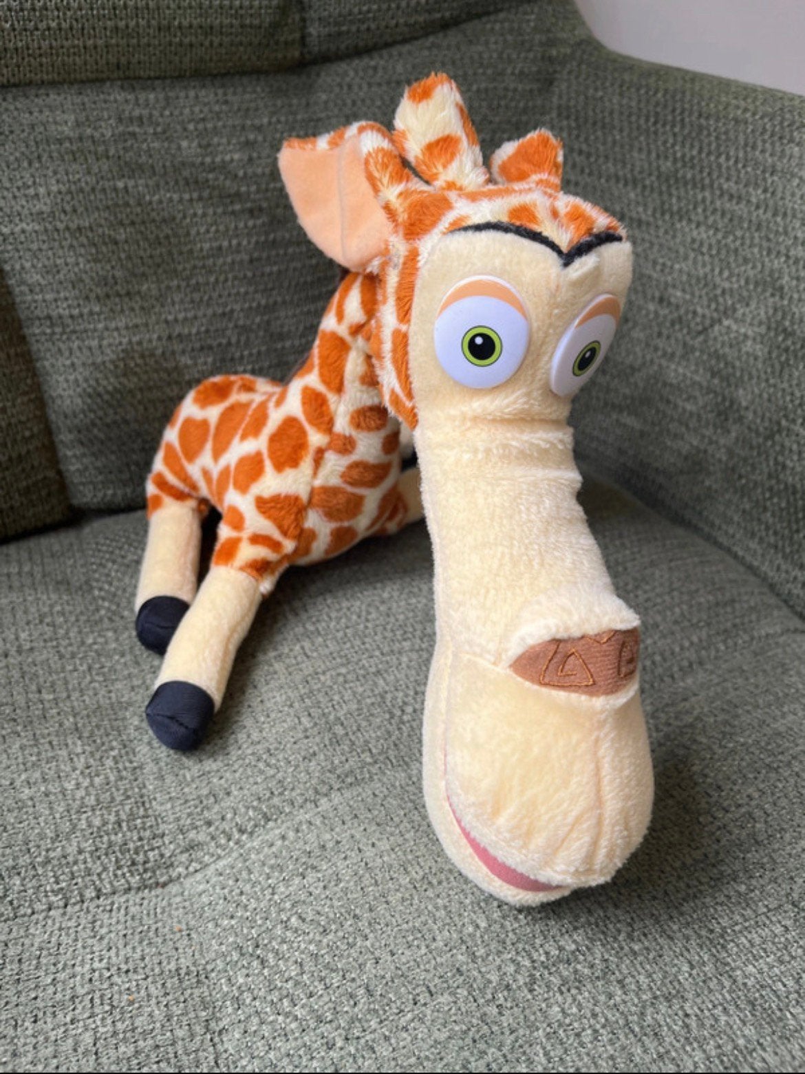 Melman knuffel Madagascar, Kinderen en Baby's, Speelgoed | Knuffels en Pluche, Gebruikt, Overige merken, Giraf, Overige karakters